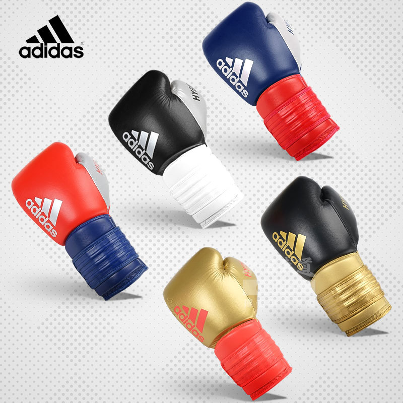 Adidas Adidas Full Leather Boxing Gloves High-End Professional Metallic Color Fighting Boxing Gloves Hybrid300 Adidas Adidas Full Leather Boxing Gloves High-End Professional Metallic Color Fighting Boxing Gloves Hybrid300