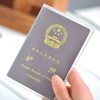 Travel Passport Set PVC Waterproof Passport Jacket ID Bag Scrub Cặp đôi tài liệu trong suốt Gói duy nhất shop bán túi đeo chéo nữ