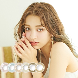 chouchou日抛美瞳女日本小直径混血彩色隐形近视眼镜蓝色10片装