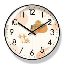Clocks, Living Room Wall Clocks, New Chinese Style, Everything Goes Well, Wall Clock, 2026 New Model, Simple and Creative Clock for Wall Hanging