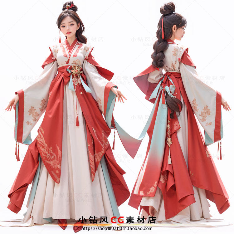 AI古风武侠角色插画素材,国风人物设计太惊艳!_ai游戏_淘宝游戏网