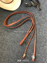 Western water rein cowhide water rein bridle Oren harness equestrian supplies horse equipment