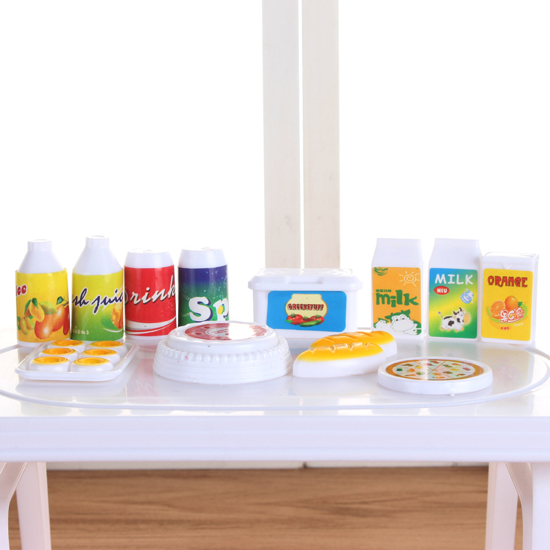 Girl Child House House Barbie Doll Đồ chơi Flop Kitchen Table Food Set Wedding Princess Phụ kiện nhà búp bê