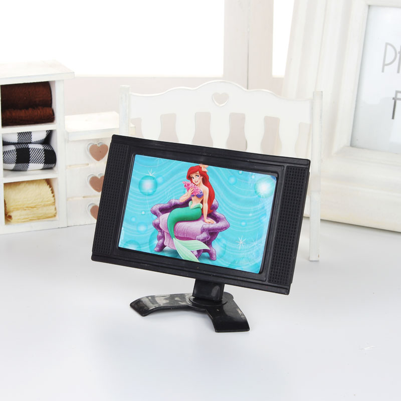 Barbie búp bê đồ chơi trẻ em mô phỏng TV búp bê phụ kiện nội thất nhà búp bê phụ kiện búp bê đẹp
