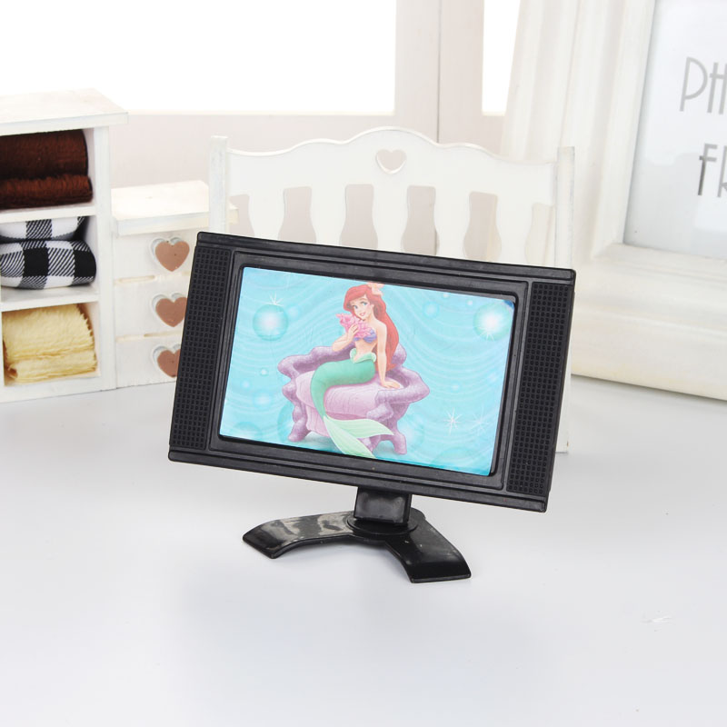 Barbie búp bê đồ chơi trẻ em mô phỏng TV búp bê phụ kiện nội thất nhà búp bê phụ kiện búp bê đẹp
