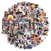 The Ghosts Edged Sticker 200 No Repeat Ghost Annihivers Blade Cartoon Infinite Train Waterproof Sticker Water Cup Skateboard