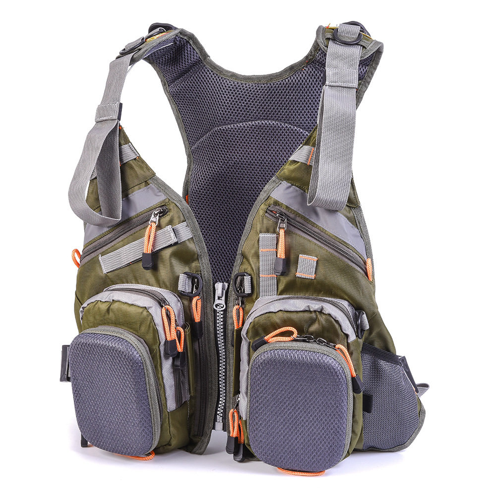 Fishing vest, life jacket, backpack, multi-functional life jacket, vest, fly fishing, backpack, multi-pocket
