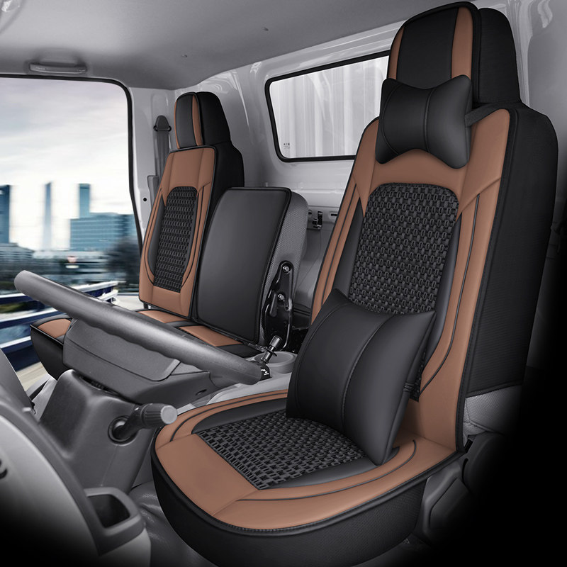 The big truck seat sets heavy petrol luxury HOWO low-card Humvee will be the commander-in-chief's vast summer full bag cold mat leather ice?Chair cushion for the chair