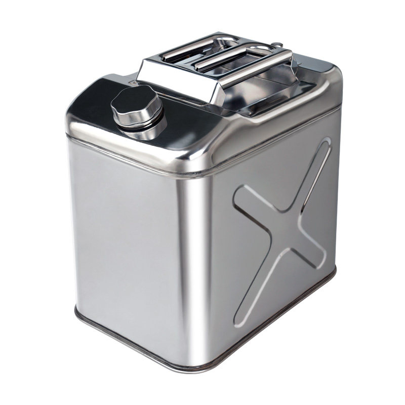 Thickened 304 Stainless Steel Oil Drum Gasoline Drum 30 Liters 20 Liters 10 Liters 5L Diesel Can Refueling Drum Iron Drum Fuel Tank