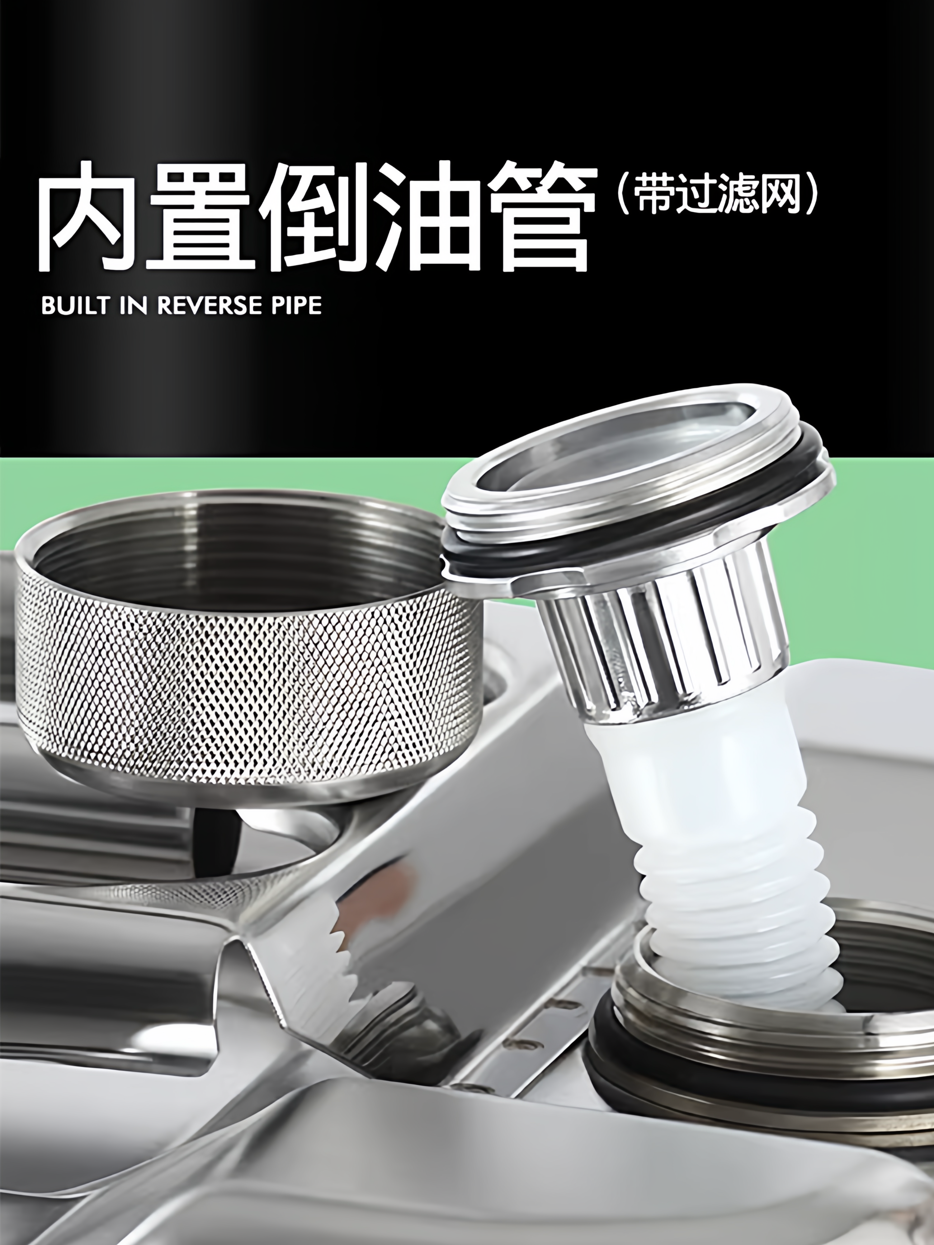 Thickened 304 Stainless Steel Oil Drum Gasoline Drum 30L 20L 10L Diesel Drum Refueling Drum Special Oil Tank for Edible Oil