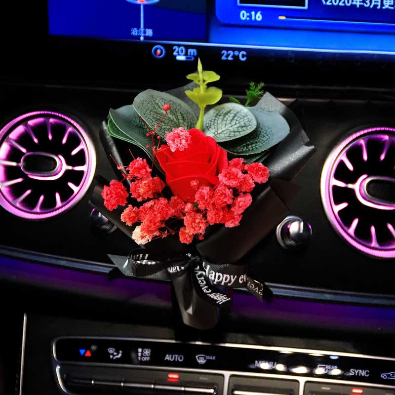 Car Perfume Car Air Outlet Perfume Clip South Korea Dry Flower Scented car Ornament Pendulum with adorable lady
