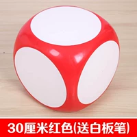 Стираемые игральные кости, красные учебные пособия, 30 см