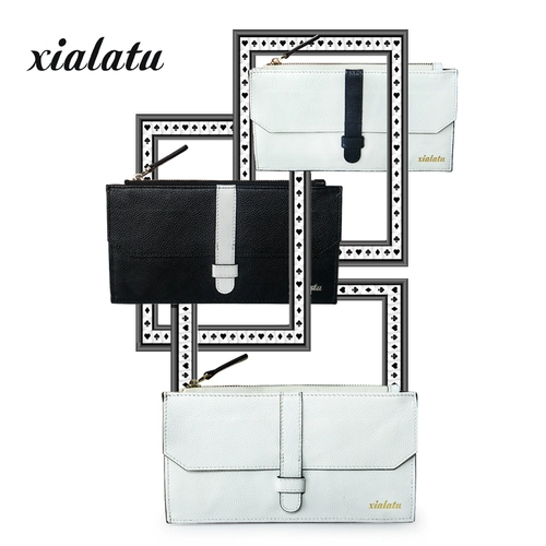 夏拉图 Бумажник, длинная тонкая вместительная и большая сумка через плечо, кошелек, из натуральной кожи