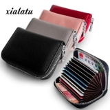 Картхолдер, милая сумка через плечо, вместительный и большой маленький кожаный короткий кошелек, Южная Корея, из натуральной кожи