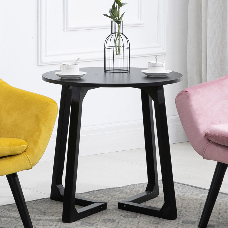 Corner several modern minimal round table Nordic solid wood bedroom balcony sofa side cabinet tea side table mini