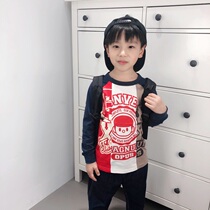 ENOCHBY homemade 22ss Spring and Autumn New Japanese boys and girls with four - color splicing long sleeve T
