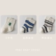 Буква S+Blue Black Stripes+Black Grey Stripes 3 пары