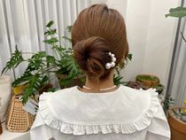 2021 New Korean Dongdaemun Maylee Simple Pearl Versatile Exquisite Net Red Plate Hair Fork Hairpin