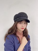 2021 Spring and Summer Korea Dongdaemun New Korean Style Temperament Fashion Stripe Net Red Japanese Painter Cap Womens Army Cap Trend