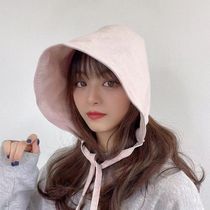 Hat South Korea Dongdaemun 2022 new spring and summer European and American adjustable tether all-match sunscreen fisherman hat women