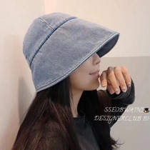 Fisherman hat South Korea Dongdaemun Japanese European and American denim wide eaves net red sun hat sunscreen basin hat womens hat