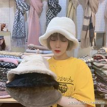Current Winter Korea East Gate Memuse New Plush Warm Fisherman Hat Basin Cap TNC Thickening Hat Children