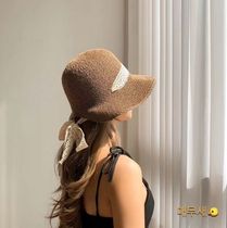 New Korean Dongdaemun hat spring and summer European and American adjustable lace fashion sunshade sunscreen fisherman hat female straw hat