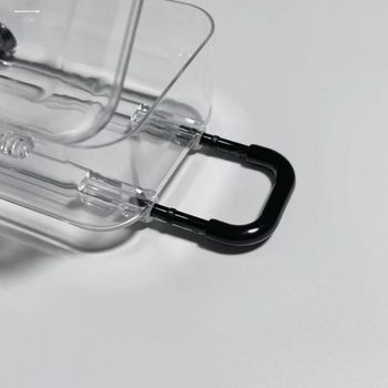 Mini trolley box candy box transparent plastic suitcase storage box creative personality children's toy birthday