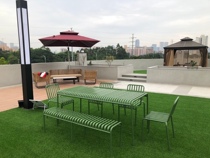 Outdoor tables and chairs courtyard outdoor waterproof sunscreen outdoor food stalls leisure balcony villa hotel terrace garden