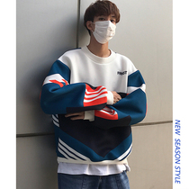 Sweater mens tide ins hip-hop long-sleeved port wind jacket couple net red cec lazy wind bf top loose les handsome T