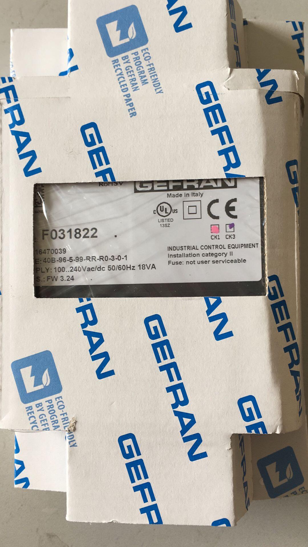 Brand new original installation Italian GEFRAN Pressure Controller 40B-96-5-99-RR-R0-3-0-1 temperature-controlled table