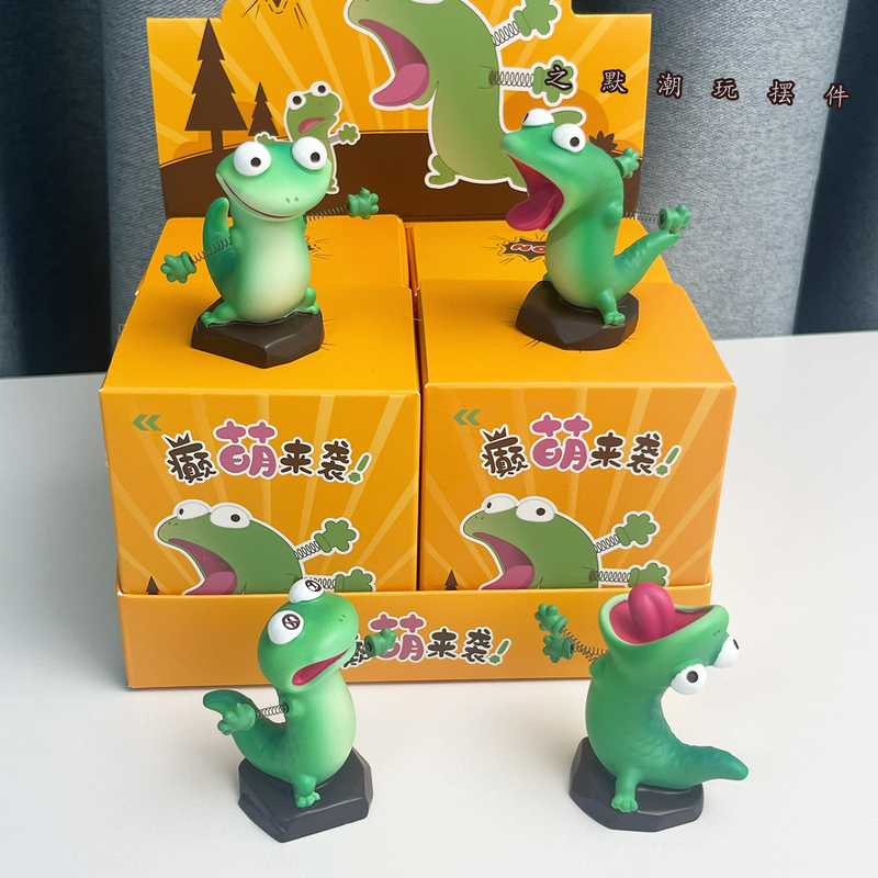 Beaver Transformation Plan Lizard Peripheral Blind Box Figure Healing Cute Figurine Desktop Ornament Girls' Holiday Gift