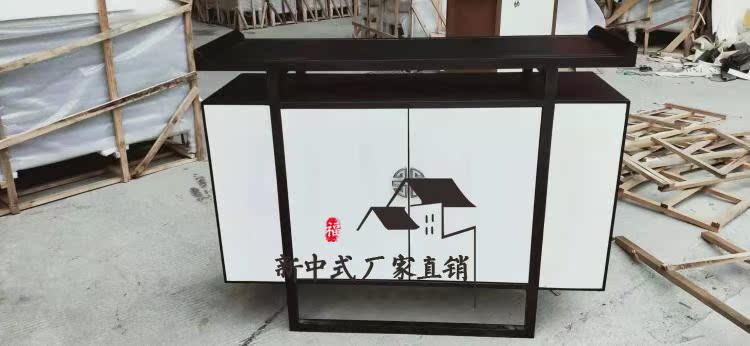 Tủ giày Trung Quốc mới Tủ hiện đại Tường bên Bàn Foyer Nhà tùy chỉnh Lễ tân Nội thất Khách sạn Quầy - FnB Furniture chân bàn tròn