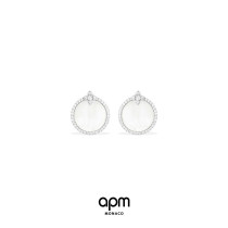 APM Monaco Fritillaria Earrings Earrings Female Temperament Earrings Silver Elegant Earrings New Year Gift for Girlfriend