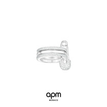 APM Monaco pin ring female ins tide index finger ring silver couple ring gift for girlfriend