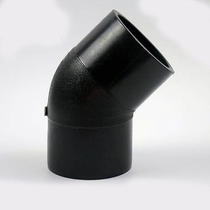 PE elbow 45 degrees butt fusion fittings elbow 63 75 90 110 125 160 200 225 315
