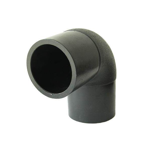 PE equal diameter elbow 90 hot melt PE fittings 63 75 90 110 160 200 250 315