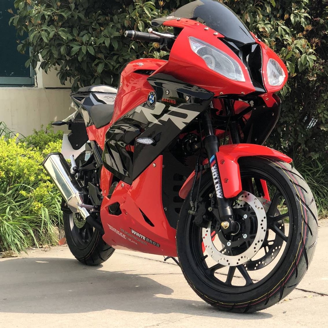 国产宝雕双R宝马重机摩托跑车外壳配件小忍者