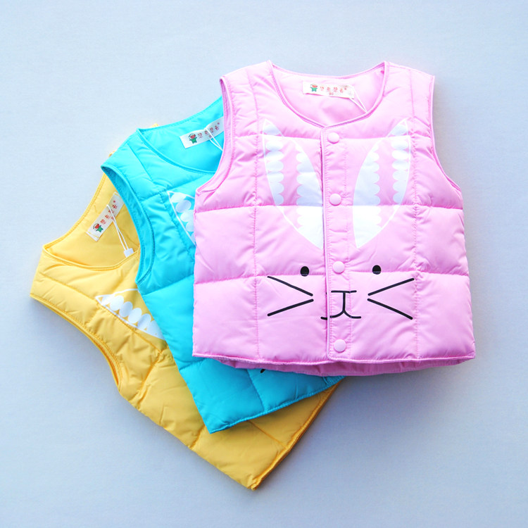 Autumn and winter children's clothing men's and women's baby down jacket inner warm vest infants and young children thickened outer vest vest