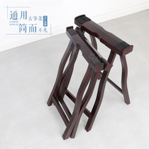 Portable guzheng shelf legs pure solid wood Universal A- type stand tripod guzheng meditation frame