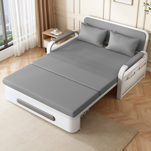 ຕຽງ sofa dual-purpose folding ອາພາດເມັນຂະຫນາດນ້ອຍອິນເຕີເນັດ celebrity retractable bed 2024 balcony multi-functional simple sofa bed