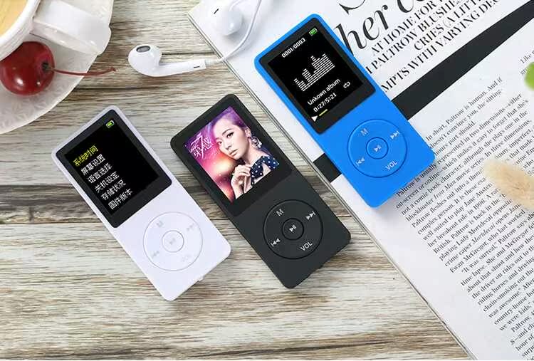Máy nghe nhạc mp3 tiếng Anh của sinh viên có màn hình hiển thị lời bài hát đi kèm với thẻ nhớ mp4 ghi âm bên ngoài Walkman - Máy nghe nhạc mp3