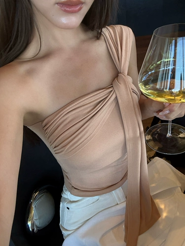 Сексуальный топ с чашечками, короткий топ без лямок, облегающий крой