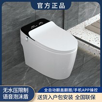 Smart toilet voice bubble one-piece fully automatic flap with water tank drying remote control flushing electric toilet
