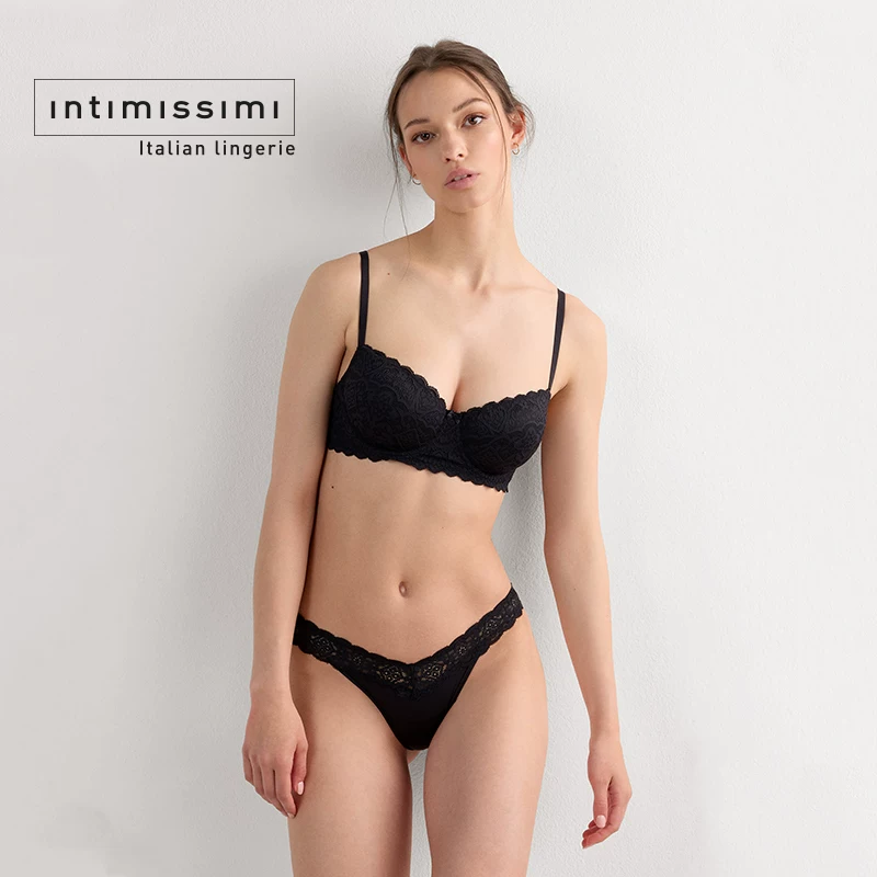 Intimissimi women's underwear Sofia sexy push-up thin cup lace cute RID97R