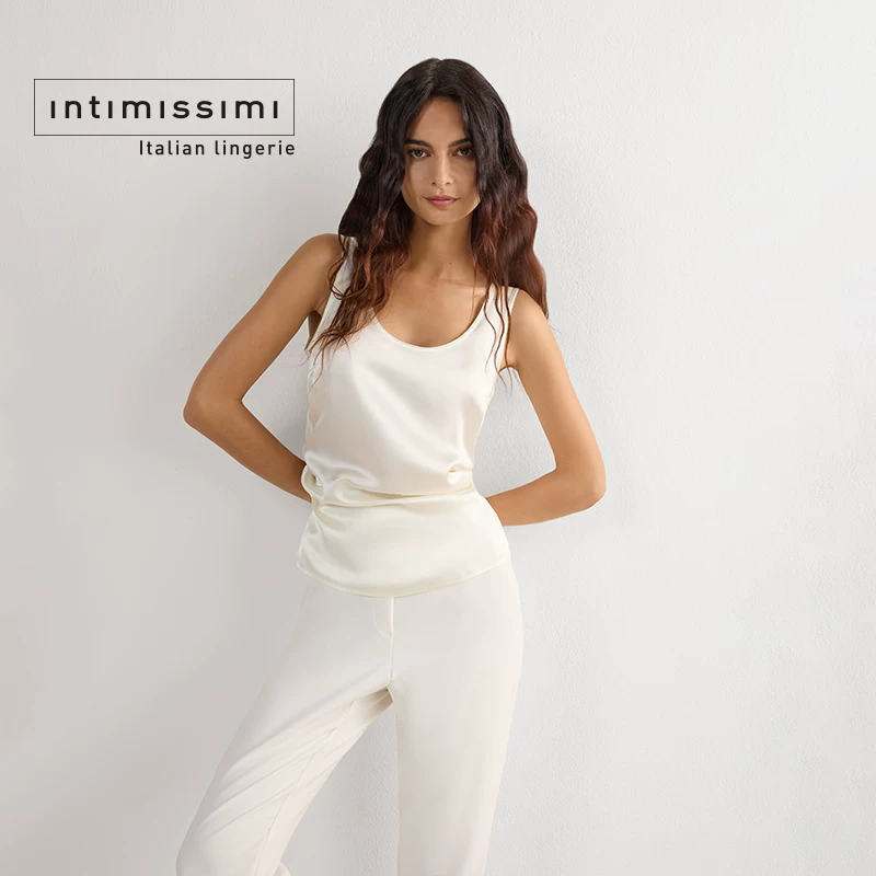 Женский базовый элегантный топ-безрукавка Intimissimi, многоцветная нижняя майка CG162S