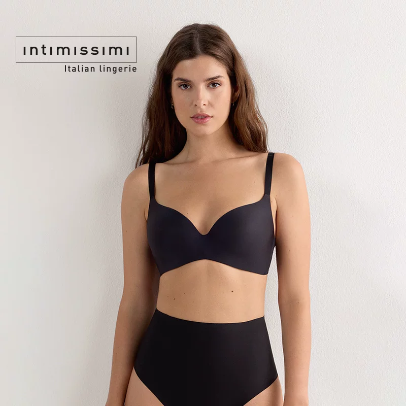 Intimissimi женское нижнее белье, тонкое, глянцевое, без косточек, красивый спинной пуш-ап бюстгальтер RIS49A