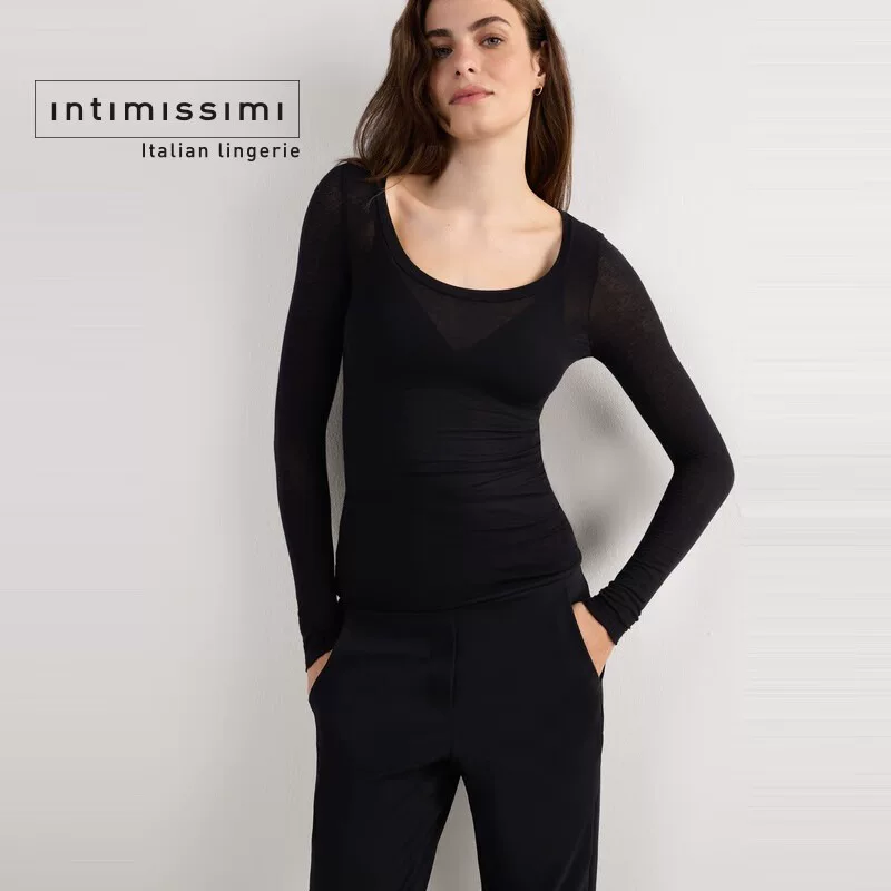 Intimissimi модная тонкая и узкая футляр касмехер модал низкий ворот CLD28N