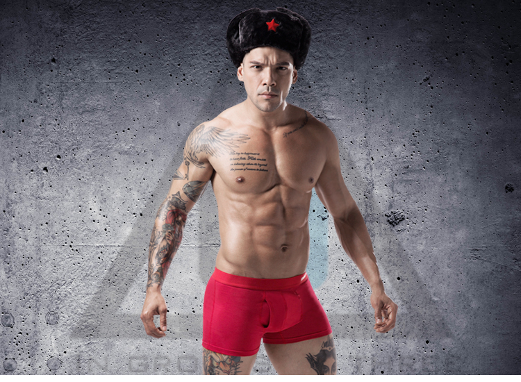 Quần lót cao cấp nam boxer Lycra co giãn quần cotton cỡ lớn 衩 U túi lồi mở miệng quần trung niên bốn chân quần lót đùi nam