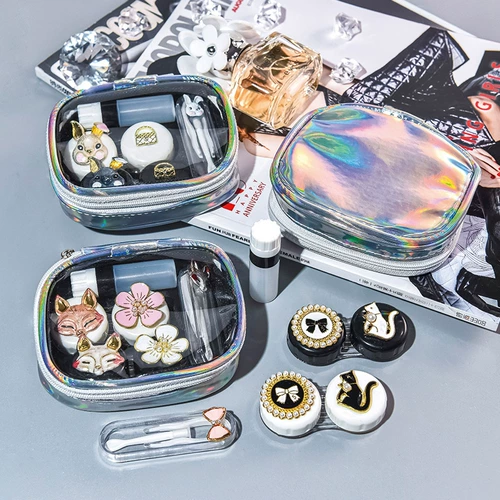 Невидимые брендовые портативные очки, двойная милая система хранения, простой и элегантный дизайн